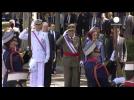 King Juan Carlos makes final appearance as head of armed forces in Spain