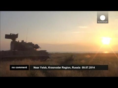 Russian military holds firing drills near the Ukrainian border