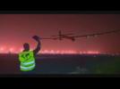 Round-the-world solar plane takes off from Nanjing for Hawaii