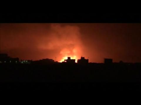 Saudi-led airstrikes target Sanaa air base