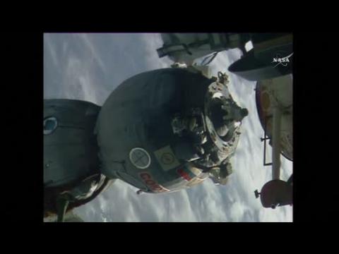 ISS trio head back to earth