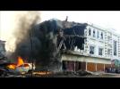Video shows Indonesia plane ablaze after crash
