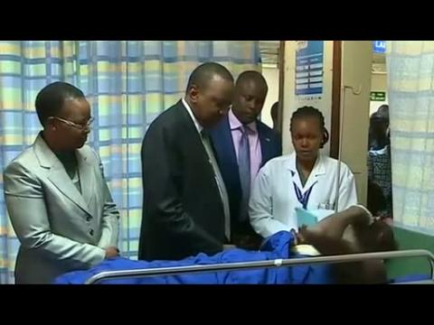 Kenyan president visits wounded in al Shabaab attack