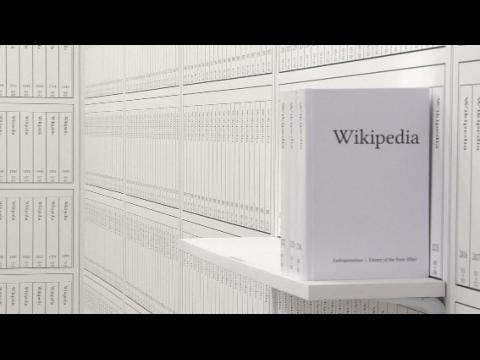 The artist who wanted to print Wikipedia