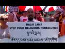 Followers of Buddhist faction protest Dalai Lama's New York visit