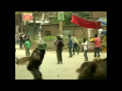 Separatist supporters clash with police in India's Kashmir