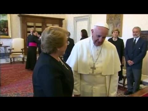 Pope Francis meets Chilean President at the Vatican