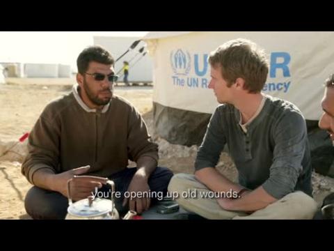 American filmmakers pitch tent in Syrian refugee camp