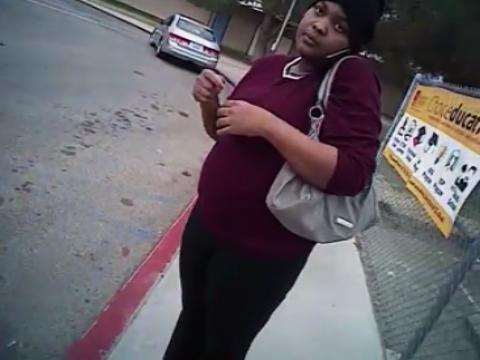 Brutal arrest of a pregnant black woman in California