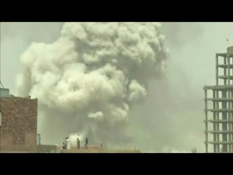 Bomb blasts target Houthi forces in Sanaa