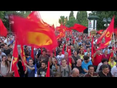 Thousands of Greek Communist Party supporters rally in Athens