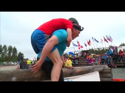 Wife carrying world championships held in Finland
