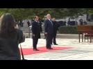 French President Hollande lays wreath at Canadian War Memorial