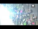 Protesters clash with police in Mexico City