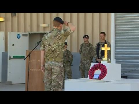 Prince Harry marks Remembrance Sunday in Afghanistan