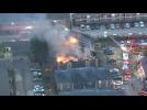 Fire rips through Houston apartment building