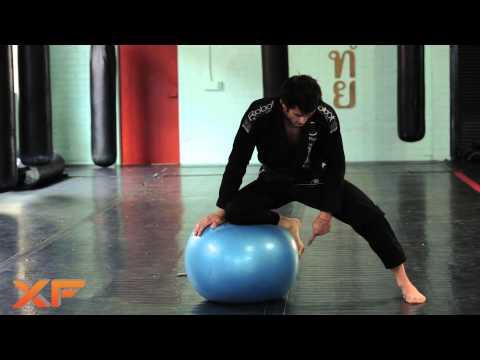 XF MMA and Jiu Jitsu Basics  Stability Ball Drill One Knee