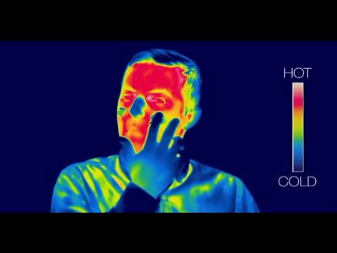 Le corps humain filmé par une caméra thermique