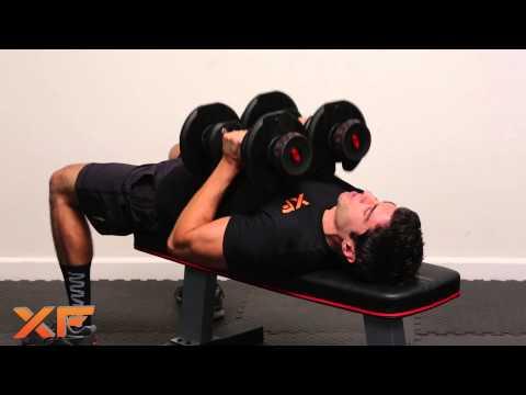 Dumbbell Close Grip Tricep Press by XF