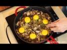 Baked Eggs with Mushrooms and Swiss Recipe