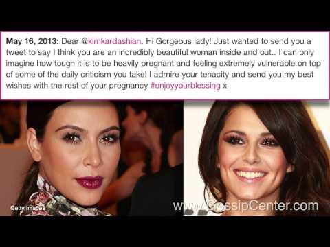 Kim Kardashian Thanks Cheryl Cole For Supportive Message