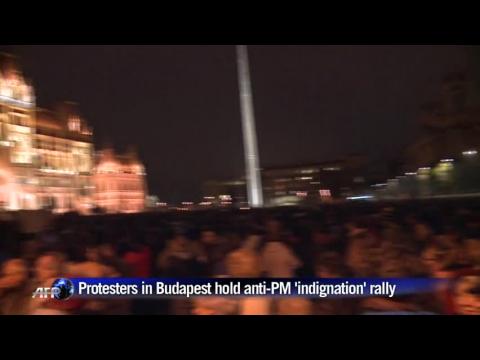 Hungarian protesters hold anti-PM Orban 'indignation' rally