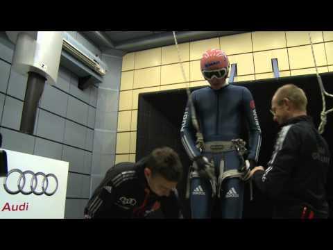 Germany's ski jumpers in the AUDI wind tunnel | AutoMotoTV