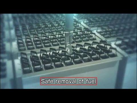 Suppression du combustible à la centrale de Fukushima
