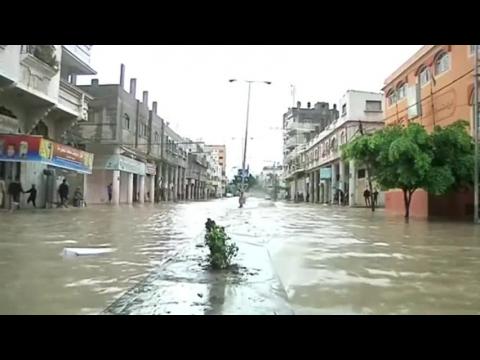 Devastated Gaza hit by heavy rains and flooding