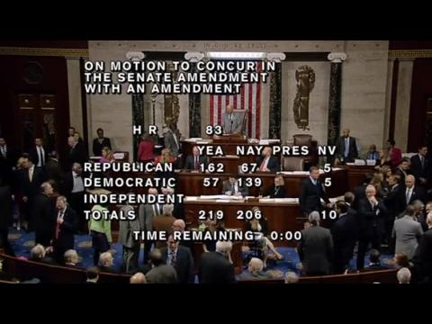 U.S. House votes to avoid government shutdown