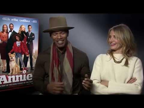Annie - Interview: Cameron Diaz & Jamie Foxx - At Cinemas December 20