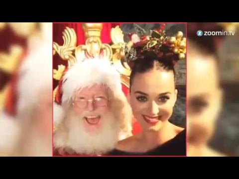 Celebrities aim for the nice list with Santa selfies