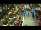Pro-democracy protesters return to Hong Kong