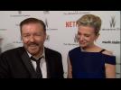 Ricky Gervais and Jane Fallon Together On The Red Carpet