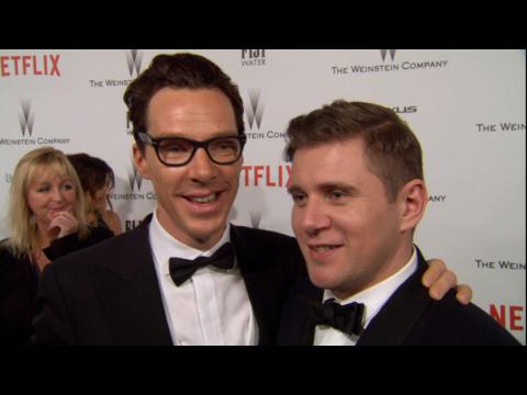 Benedict Cumberbatch And Allen Leech Having Fun At After Party