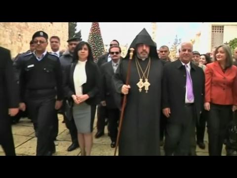 Armenian Patriarch arrives in Bethlehem to lead Christmas celebrations