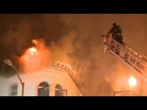 At least one dead, six injured in San Francisco blaze