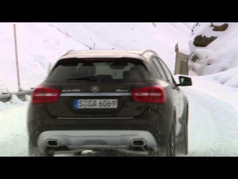 Mercedes-Benz GLA 250 4MATIC Driving Video in Winter Workshop Hochgurgl 2014 | AutoMotoTV