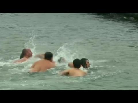 Icy Bosphorus River dive for epiphany celebrations