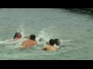 Icy Bosphorus River dive for epiphany celebrations