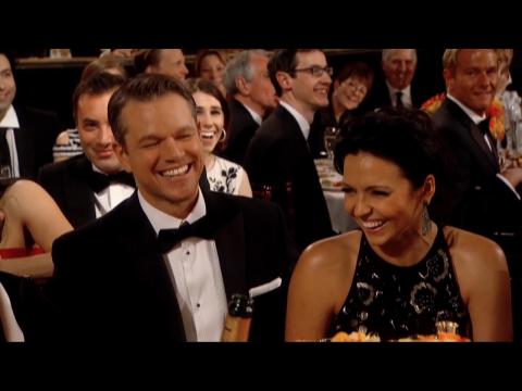 Amy Poehler and Tina Fey Tease Matt Damon At 2014 Golden Globes