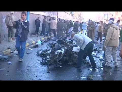 Car bomb kills dozens at a police college in Yemen.