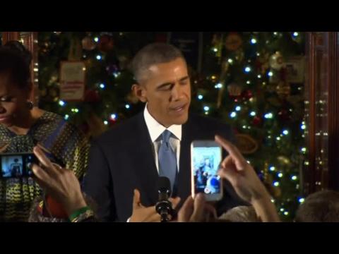 Obama celebrates Alan Gross release at Hanukkah reception