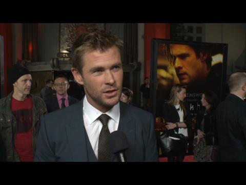 Chris Hemsworth On The Red Carpet At 'Blackhat' Premiere