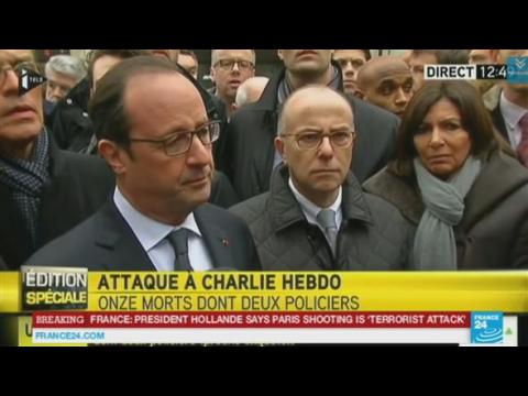 French President Hollande reacts to Paris shooting