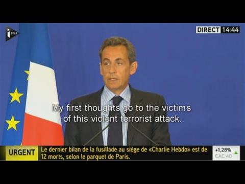 Sarkozy reacts to the Paris terrorist attack