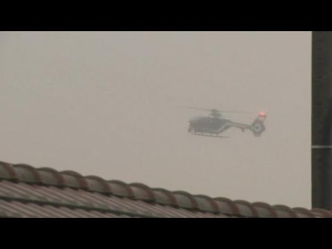 Helicopters over town where Paris attack suspects last seen