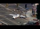 Small plane crashes on California street corner