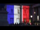 London landmarks turn red, white, blue in honor of Paris attacks victims