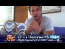 Chris Hemsworth reacts to being voted sexiest man alive